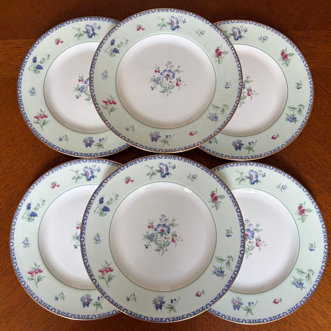 【美品】英国製　ウェッジウッド★メドウフィールド★ケーキ皿　4枚