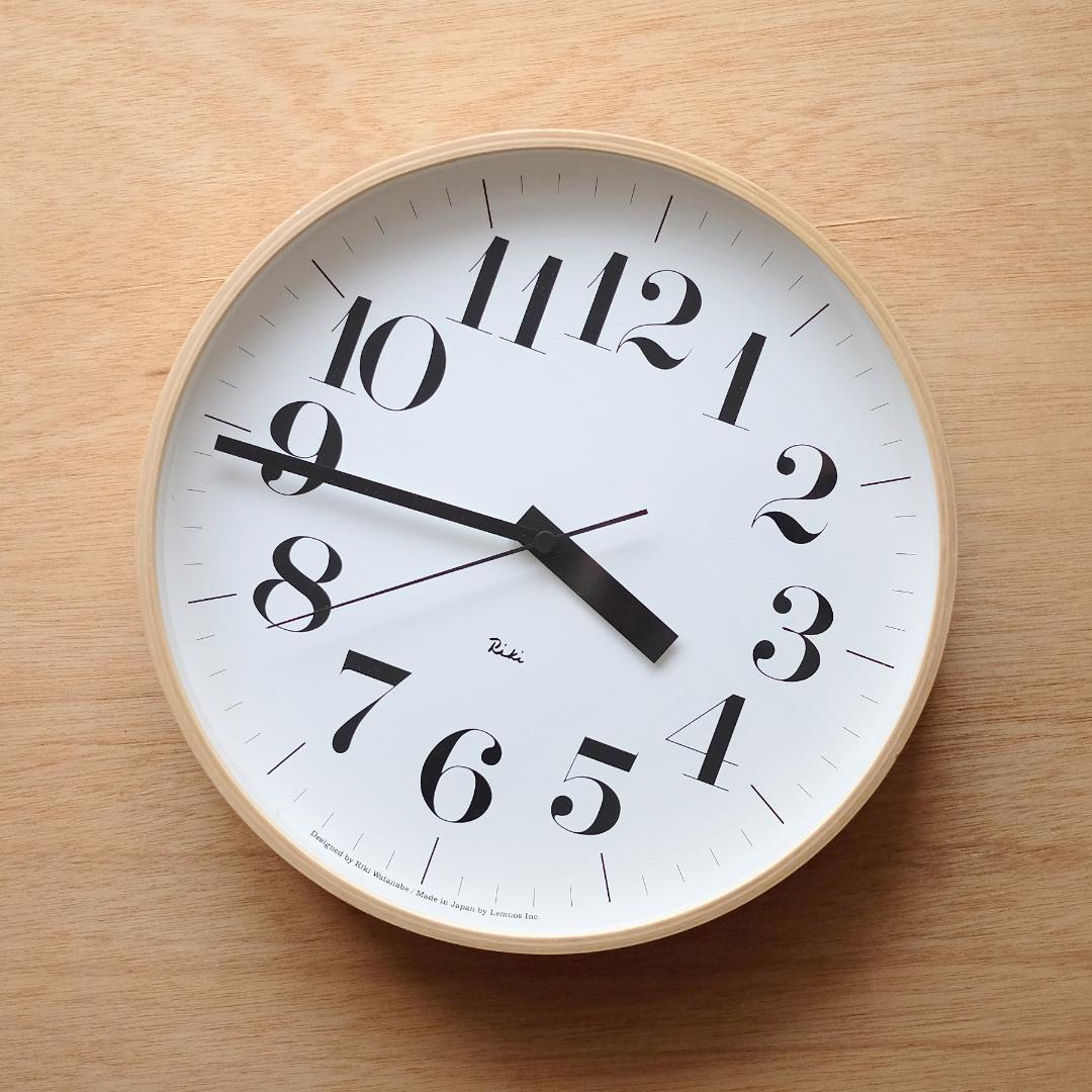 リキクロック 電波時計 大 30.5cm / Riki Clock RC 渡辺力