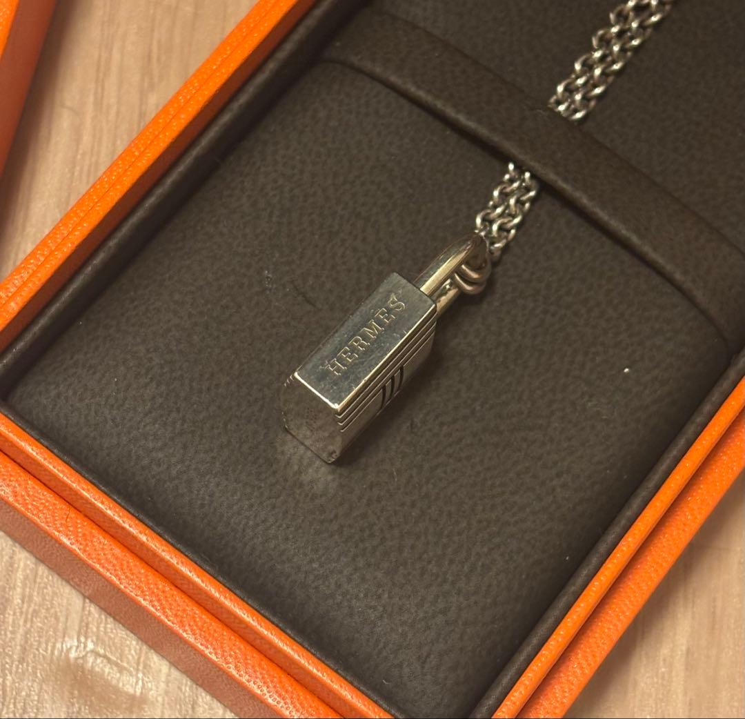 エルメス　カデナ　ネックレス　シルバー