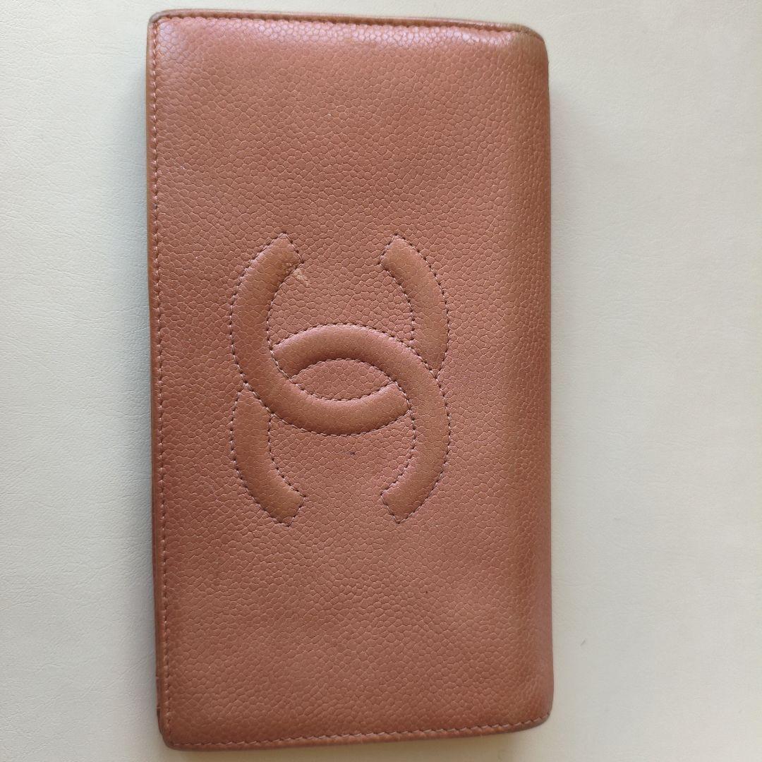 CHANEL ブラウン 二つ折り財布