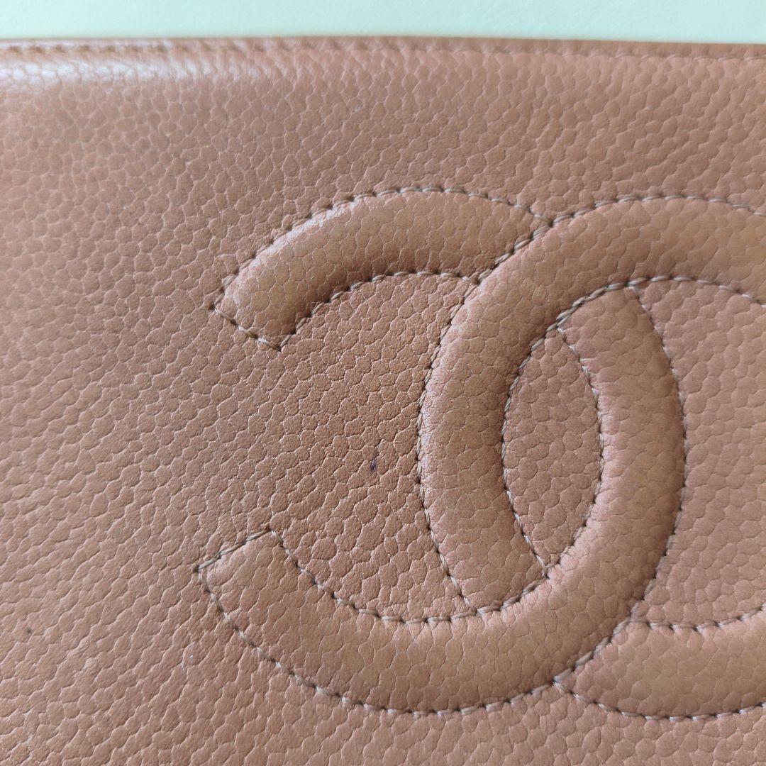 CHANEL ブラウン 二つ折り財布