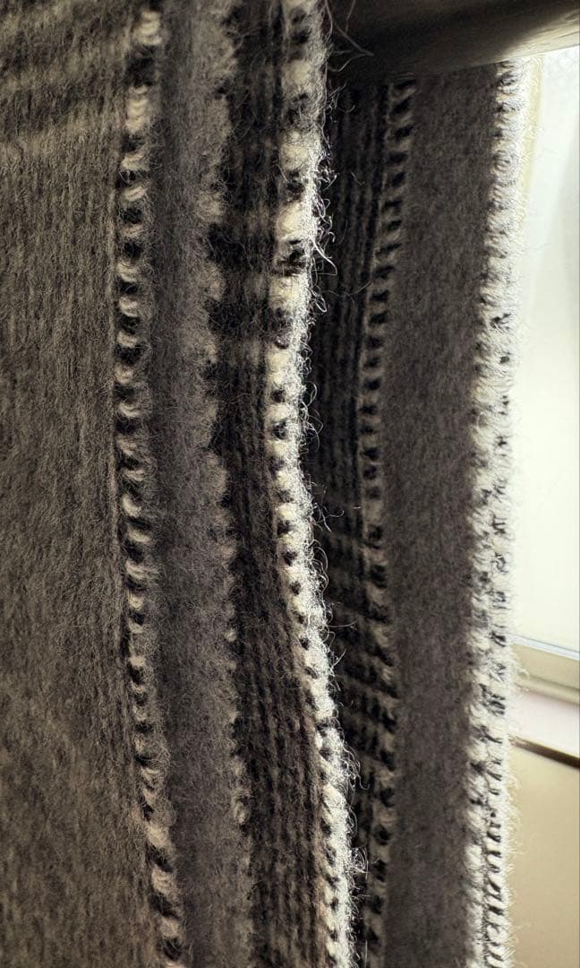 (used)JOSHUA ELLIS ダブルフェイス　ストール　グレー系