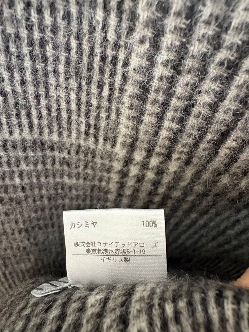 (used)JOSHUA ELLIS ダブルフェイス　ストール　グレー系