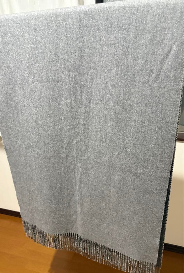 (used)JOSHUA ELLIS ダブルフェイス　ストール　グレー系