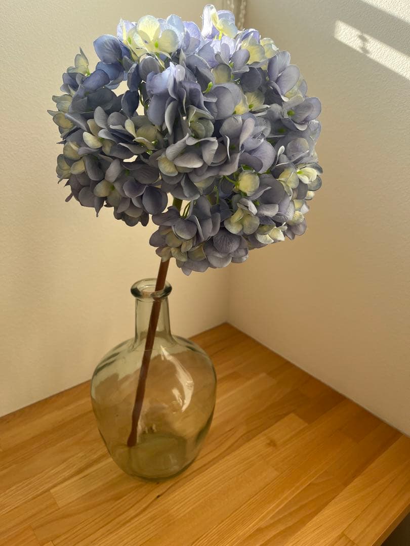 アジサイ アートフラワー 青緑 グラデーション