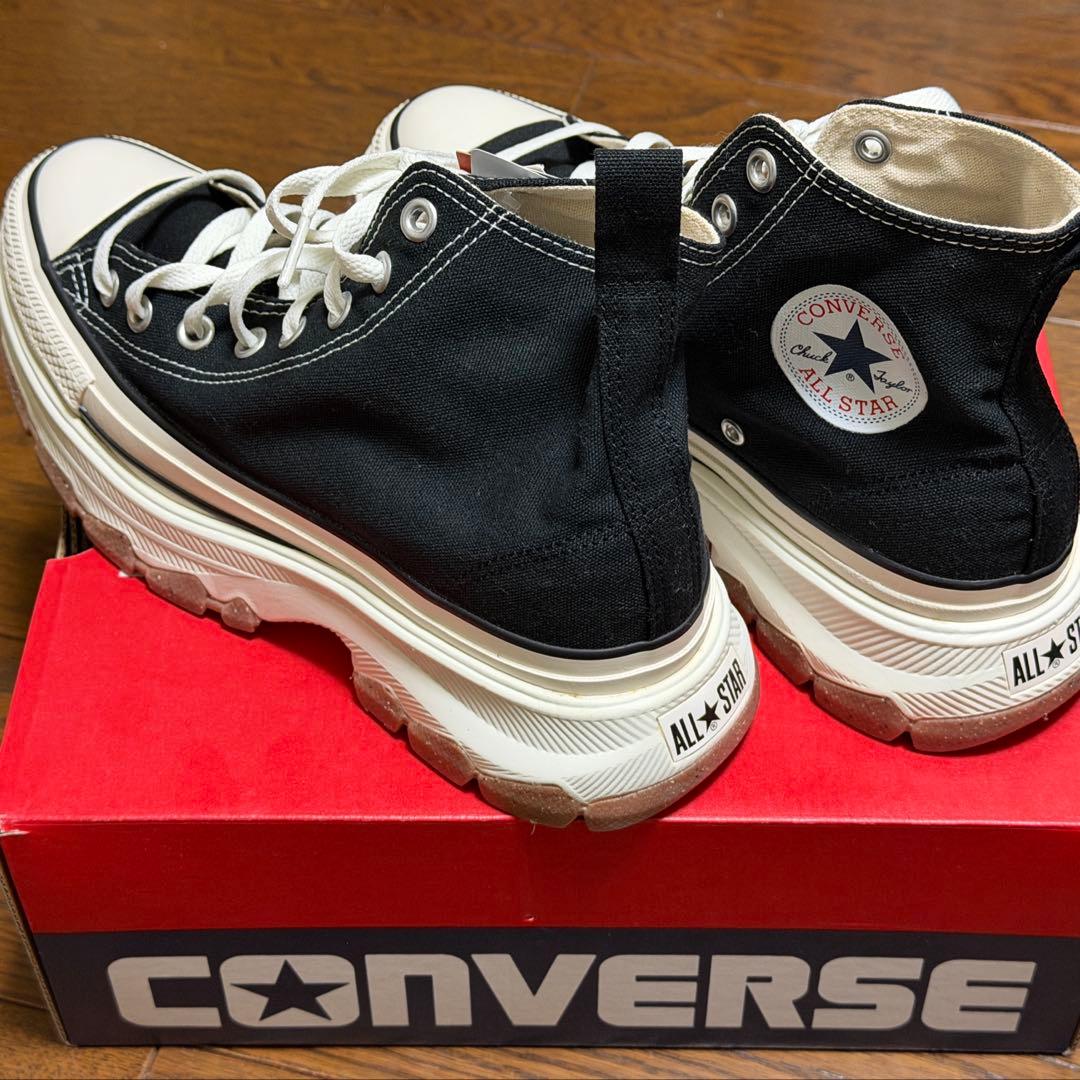 美品 / コンバース ブラック ハイカットスニーカー トレックウエーブ
