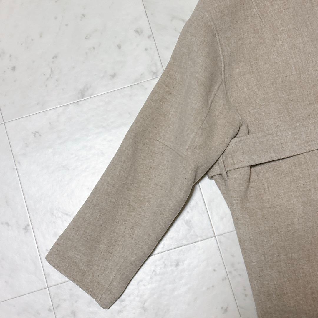 美品 スタニングルアー テーラーリバーコート ロング丈 ゆったり ベルト ガウン