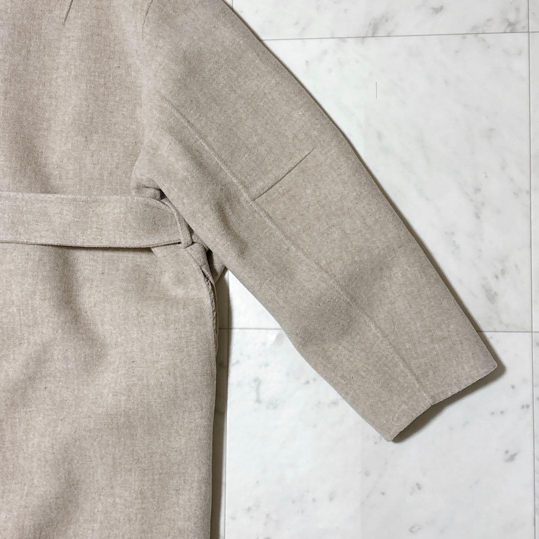 美品 スタニングルアー テーラーリバーコート ロング丈 ゆったり ベルト ガウン