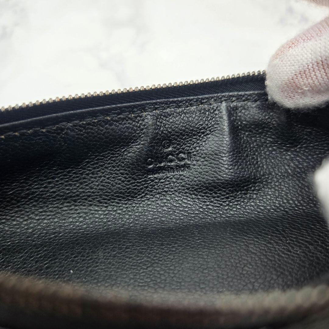 【未使用に近い】 GUCCI ペンケース 筆箱 GG インプリメ ブラック