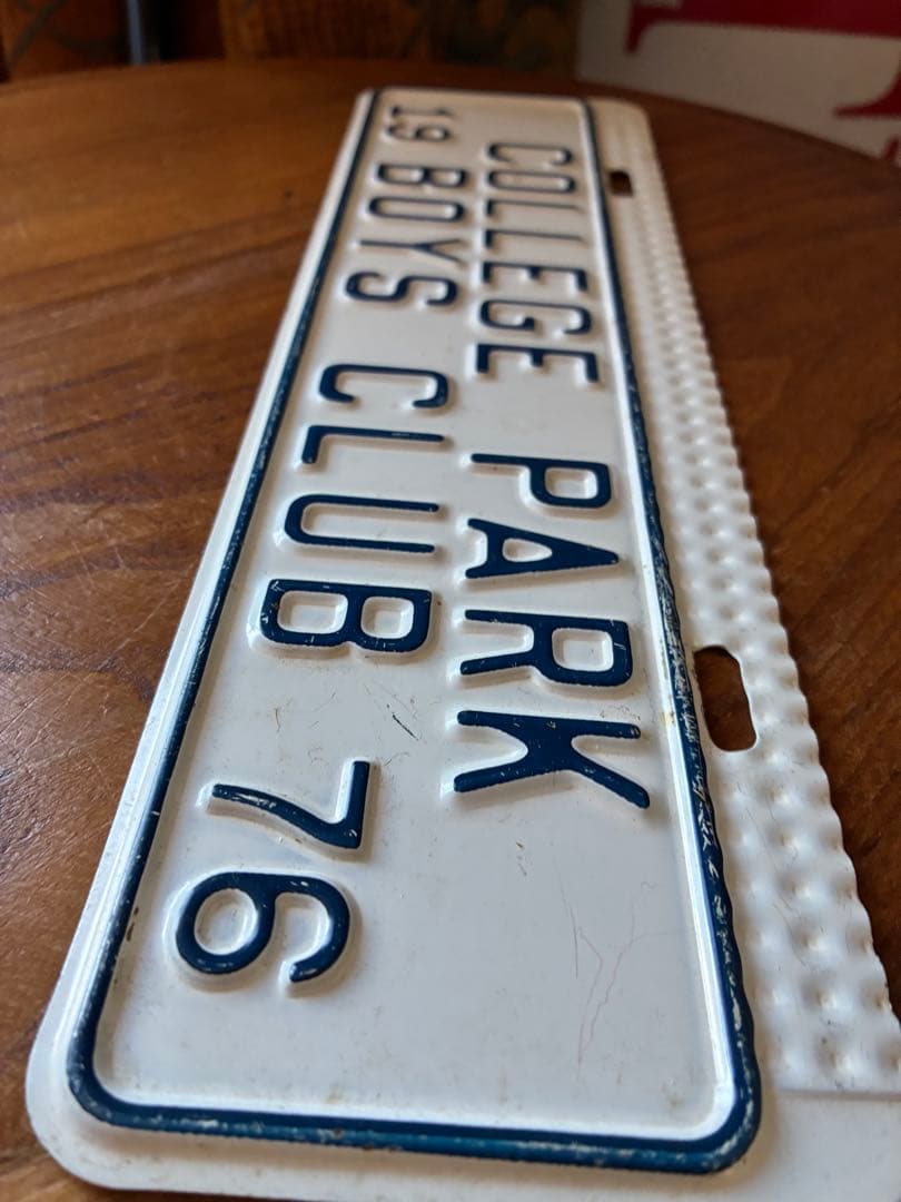 アンティーク　メタル　サイン　プレート　看板　BOYS CLUB アメリカ