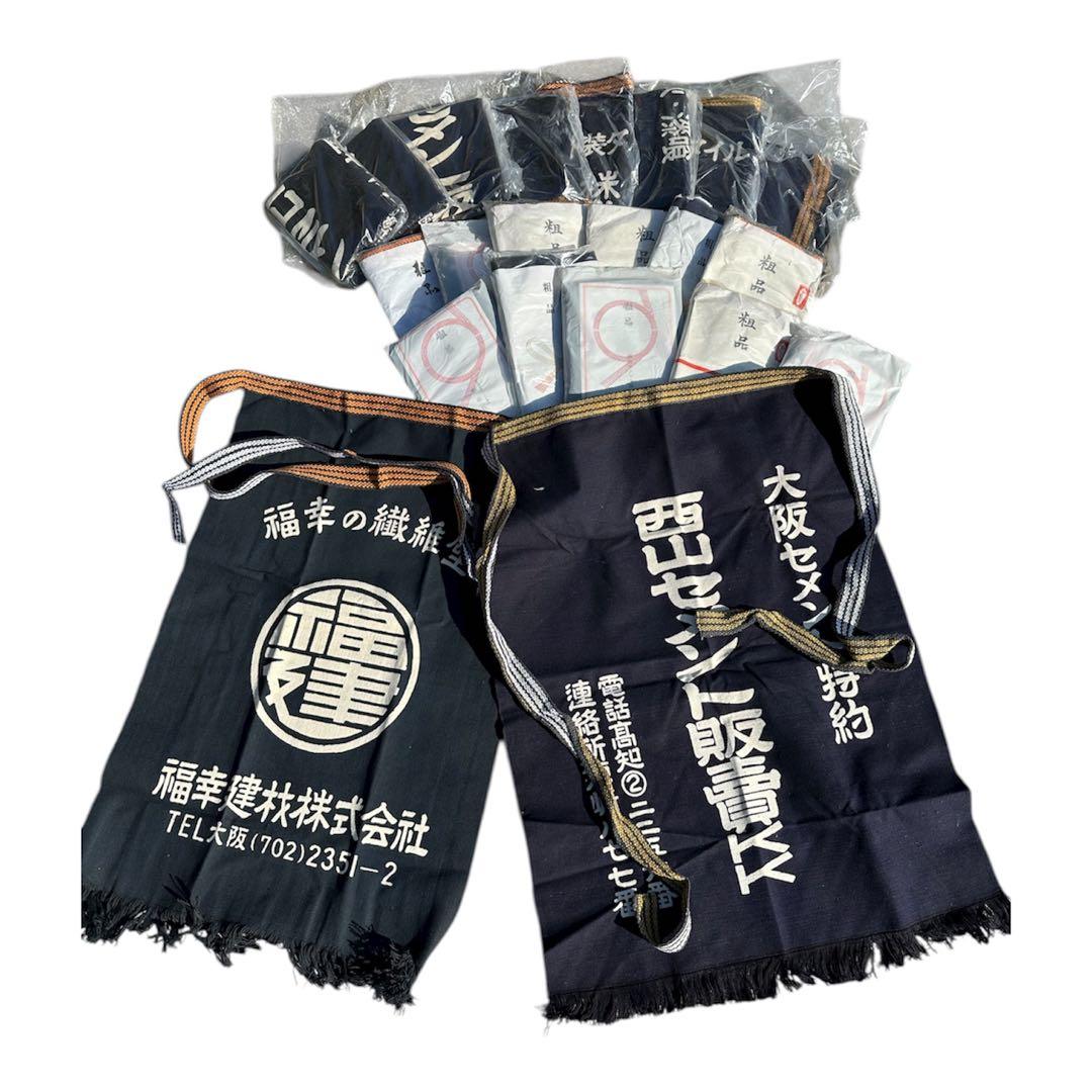 前掛け　作業用エプロン　和風　企業エプロン　ヴィンテージ