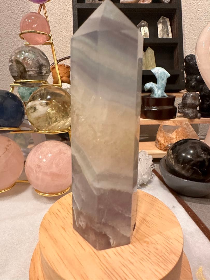 フローライトポイント♡キャンディーフローライト六角柱A