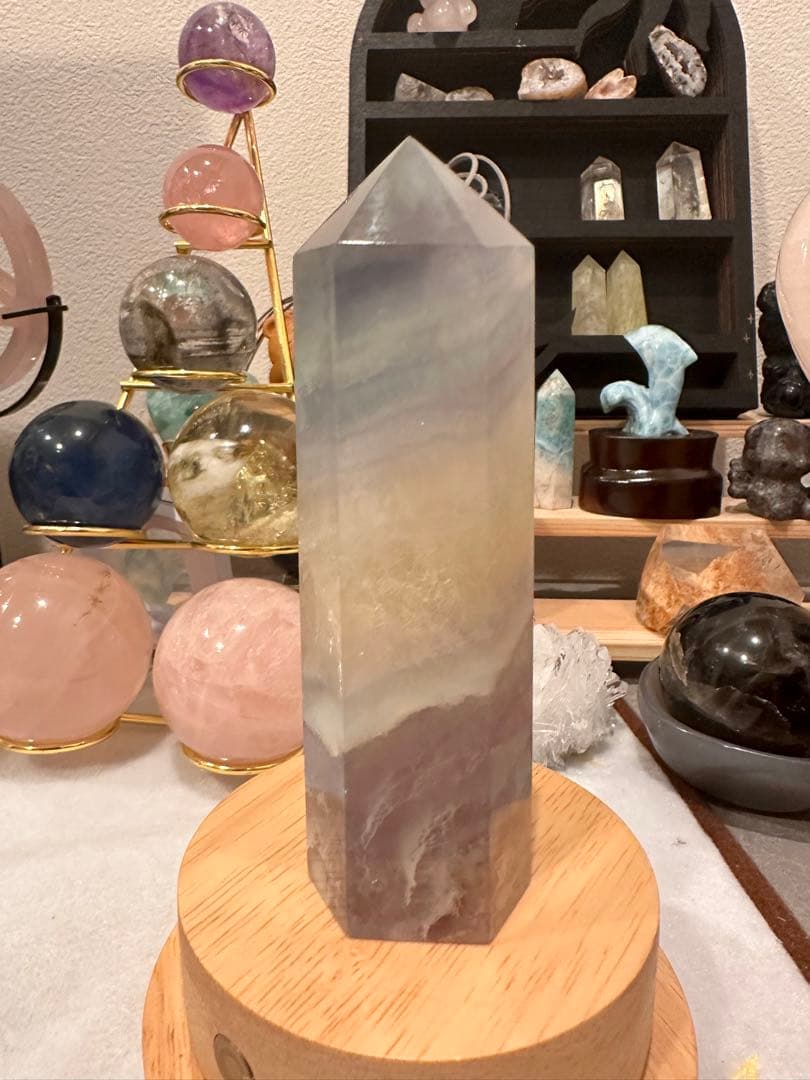 フローライトポイント♡キャンディーフローライト六角柱A