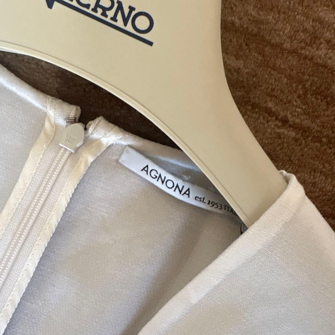 アニオナ AGNONA ホワイト ジャンプスーツ