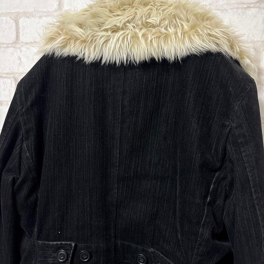 MONSIEUR NICOLE ファージャケット　お兄系　平成　y2k 黒