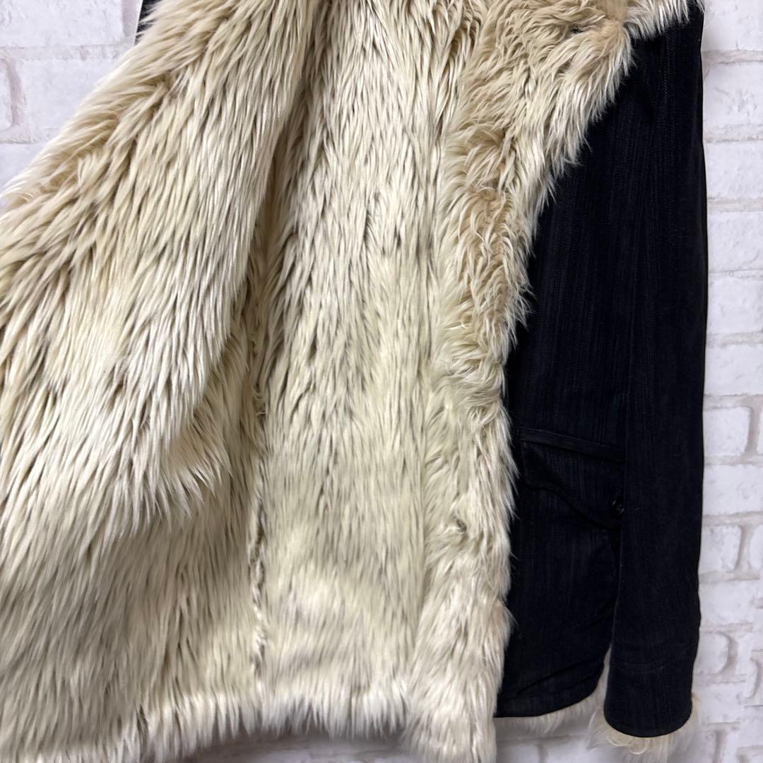 MONSIEUR NICOLE ファージャケット　お兄系　平成　y2k 黒