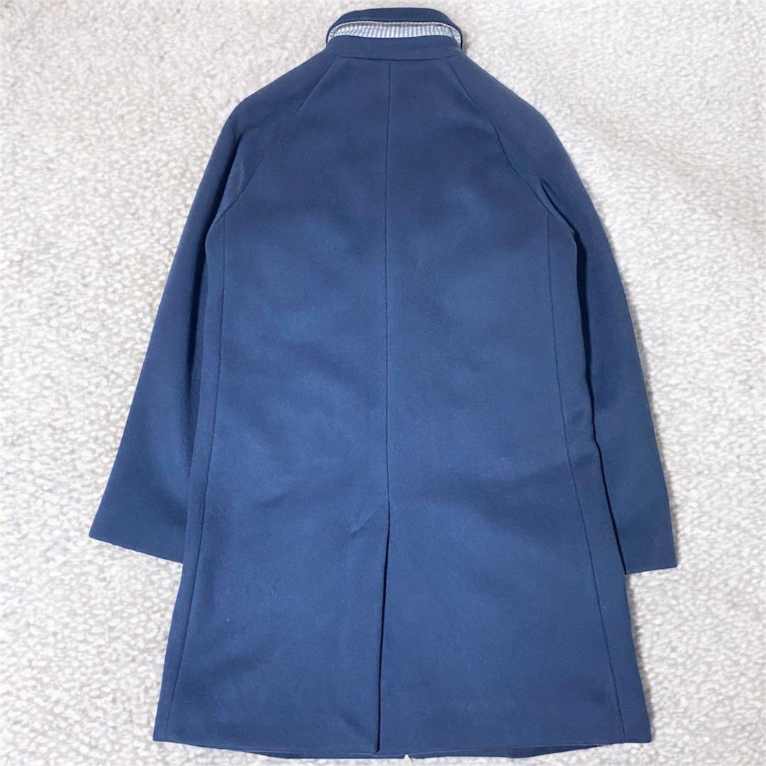 美品✨MAISON KITSUNE メゾンキツネ　ステンカラーコート　ブルー系