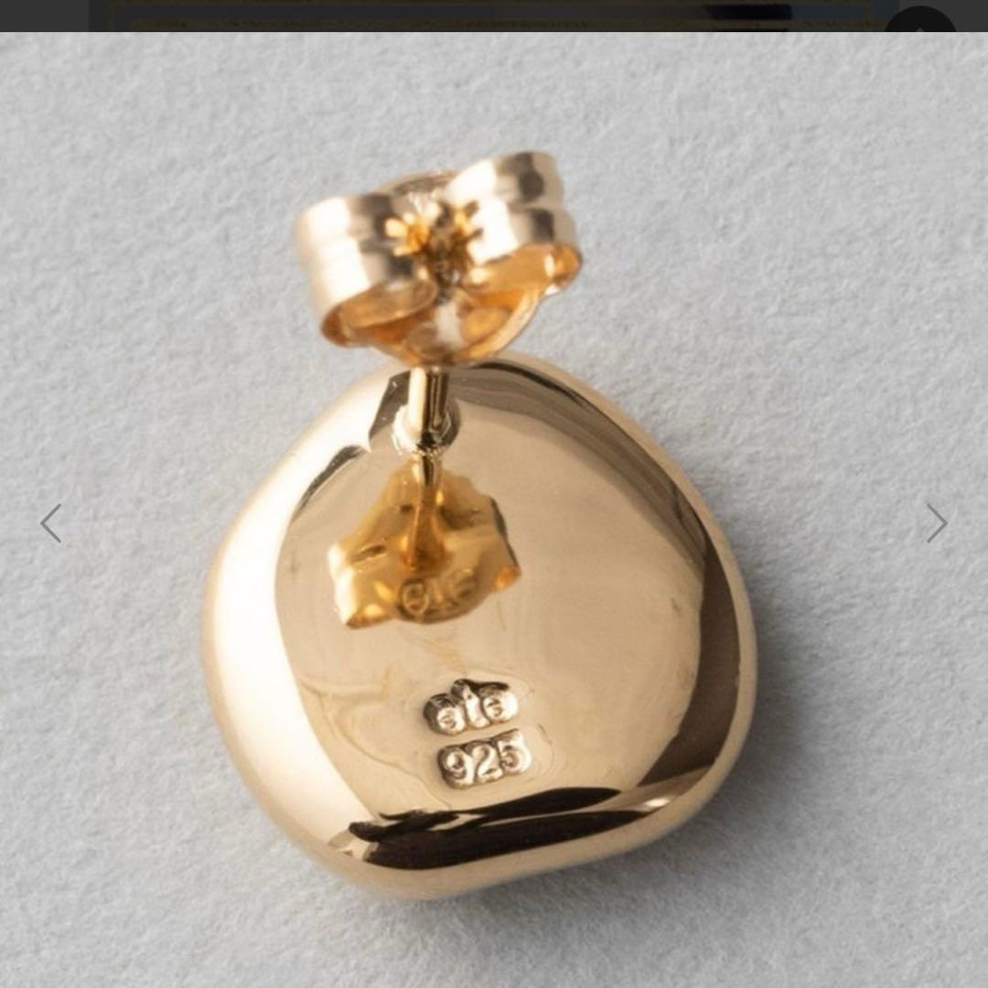 ete エテ ピアス ビーンズ プラチナム イエローゴールド キャッチひとつ無し