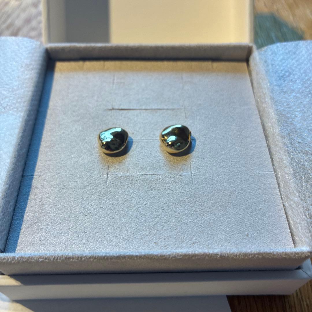 ete エテ ピアス ビーンズ プラチナム イエローゴールド キャッチひとつ無し