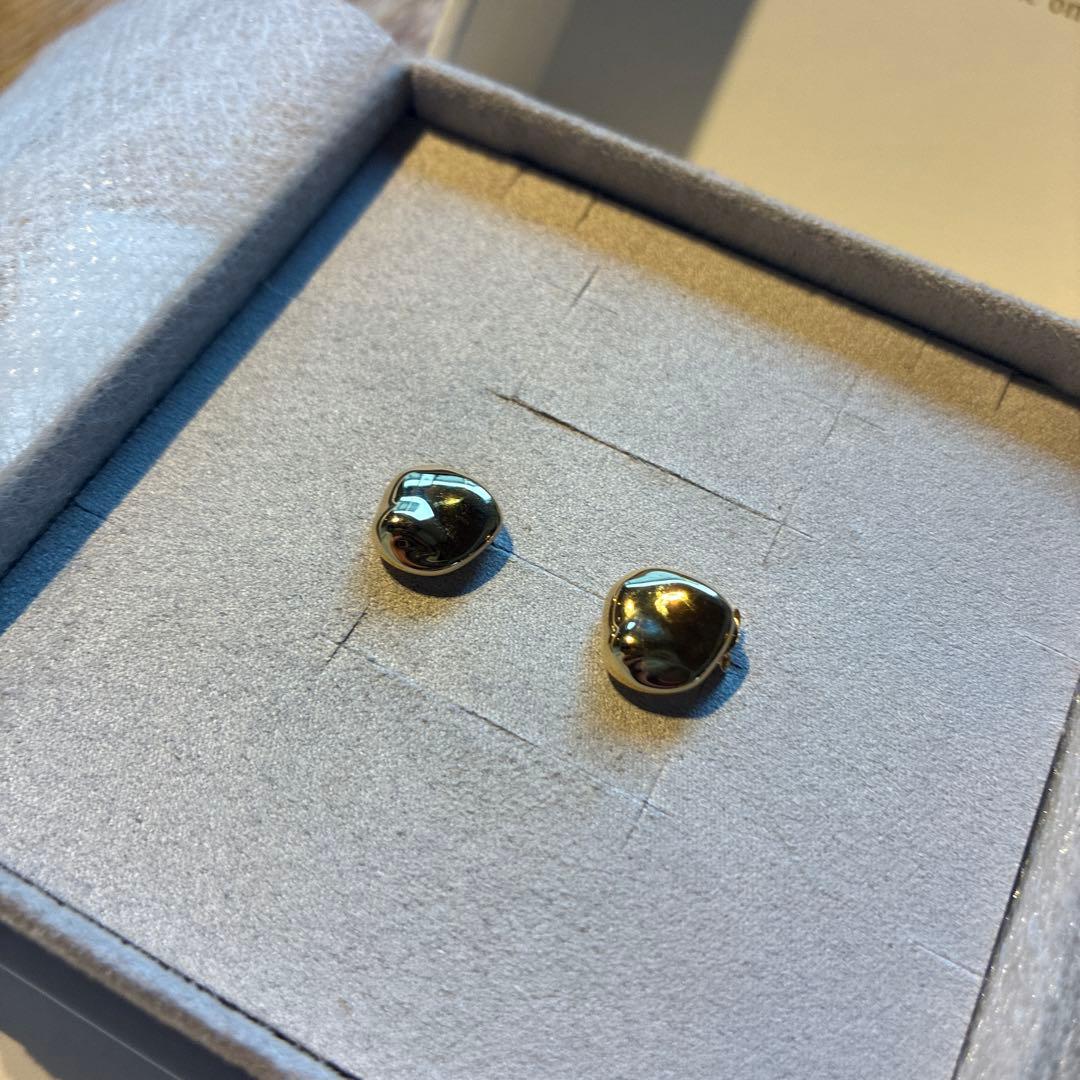 ete エテ ピアス ビーンズ プラチナム イエローゴールド キャッチひとつ無し