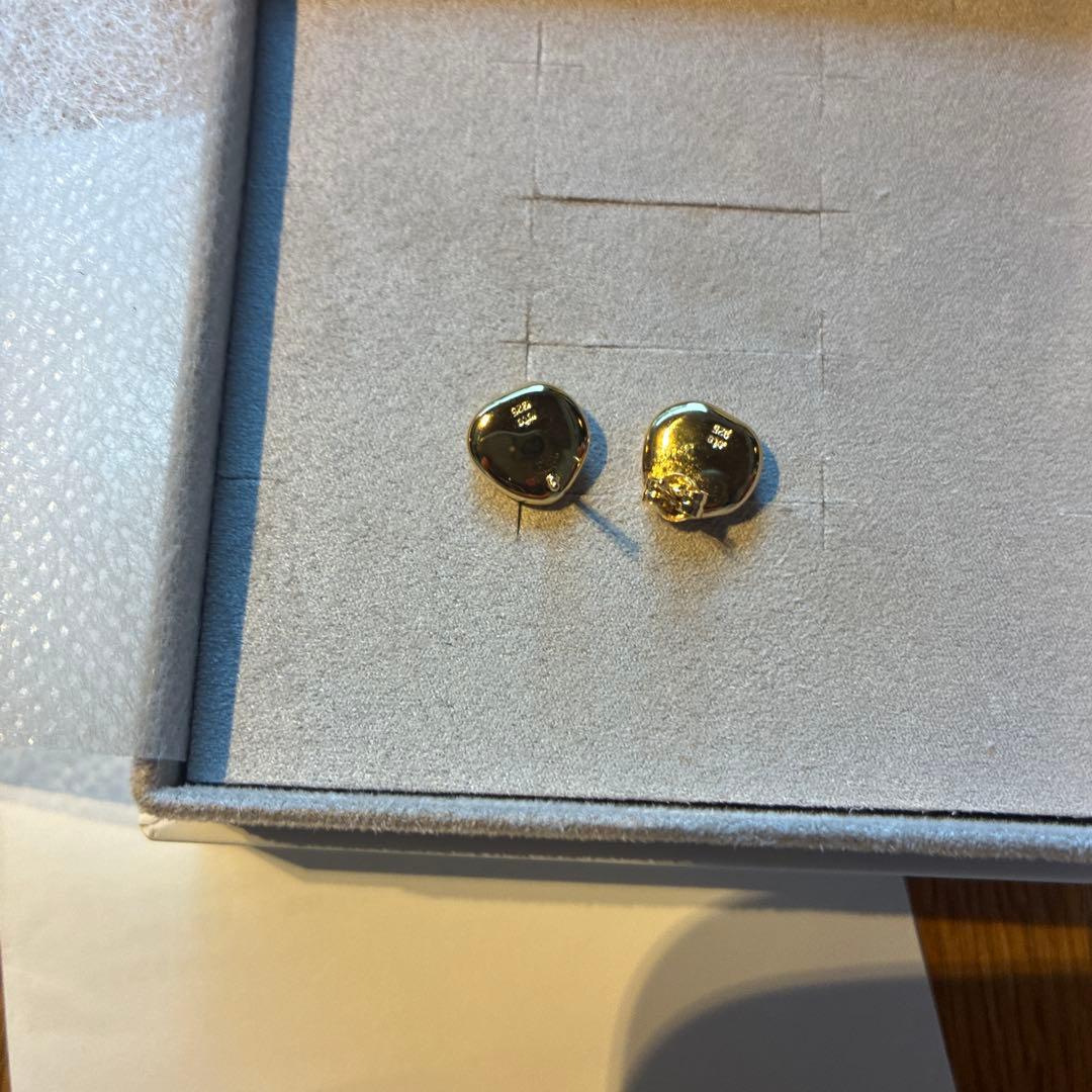 ete エテ ピアス ビーンズ プラチナム イエローゴールド キャッチひとつ無し