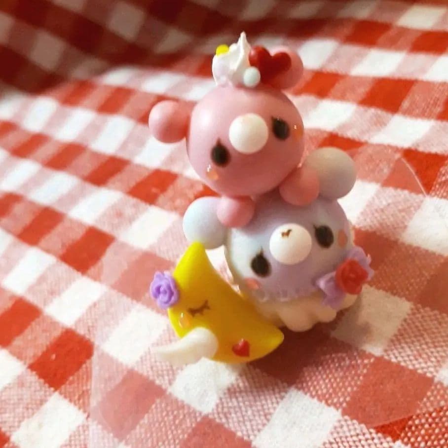 仲良しお疲れ様♪くまちゃん(濃ピンク)