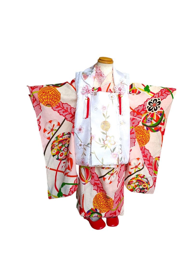 専用です　　アンティークベビーピンクの着物２着