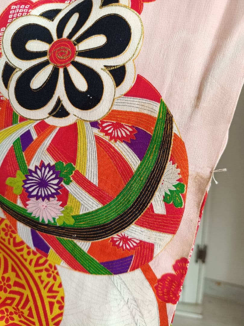 専用です　　アンティークベビーピンクの着物２着