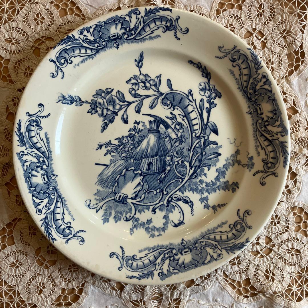 クレールフォンテーヌclairefontaineフランスアンティークプレート1枚