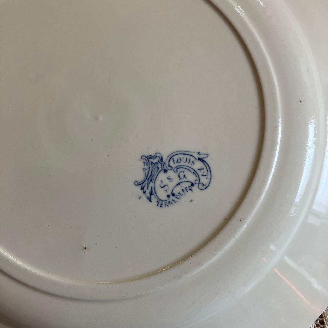 クレールフォンテーヌclairefontaineフランスアンティークプレート1枚