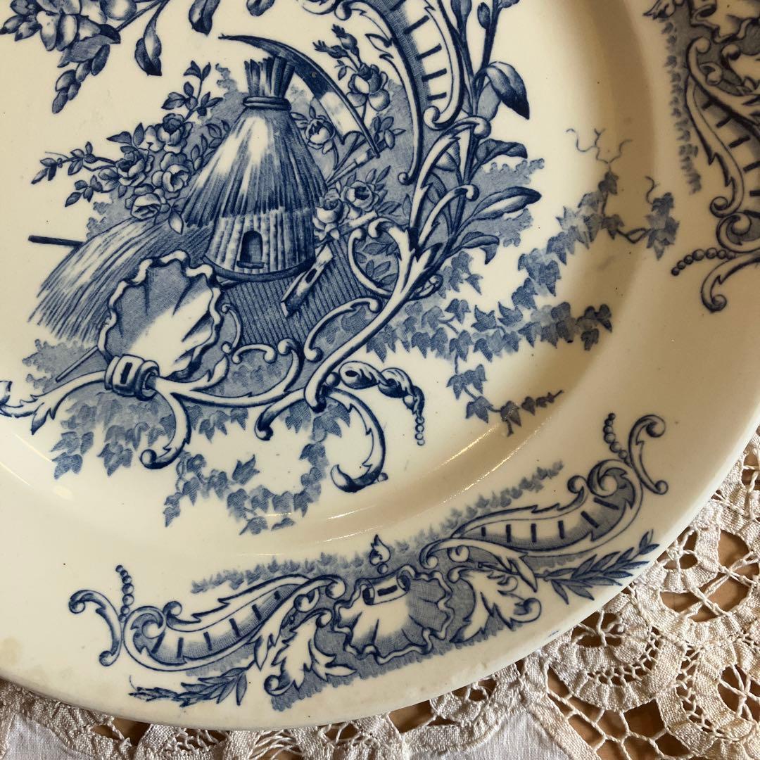 クレールフォンテーヌclairefontaineフランスアンティークプレート1枚