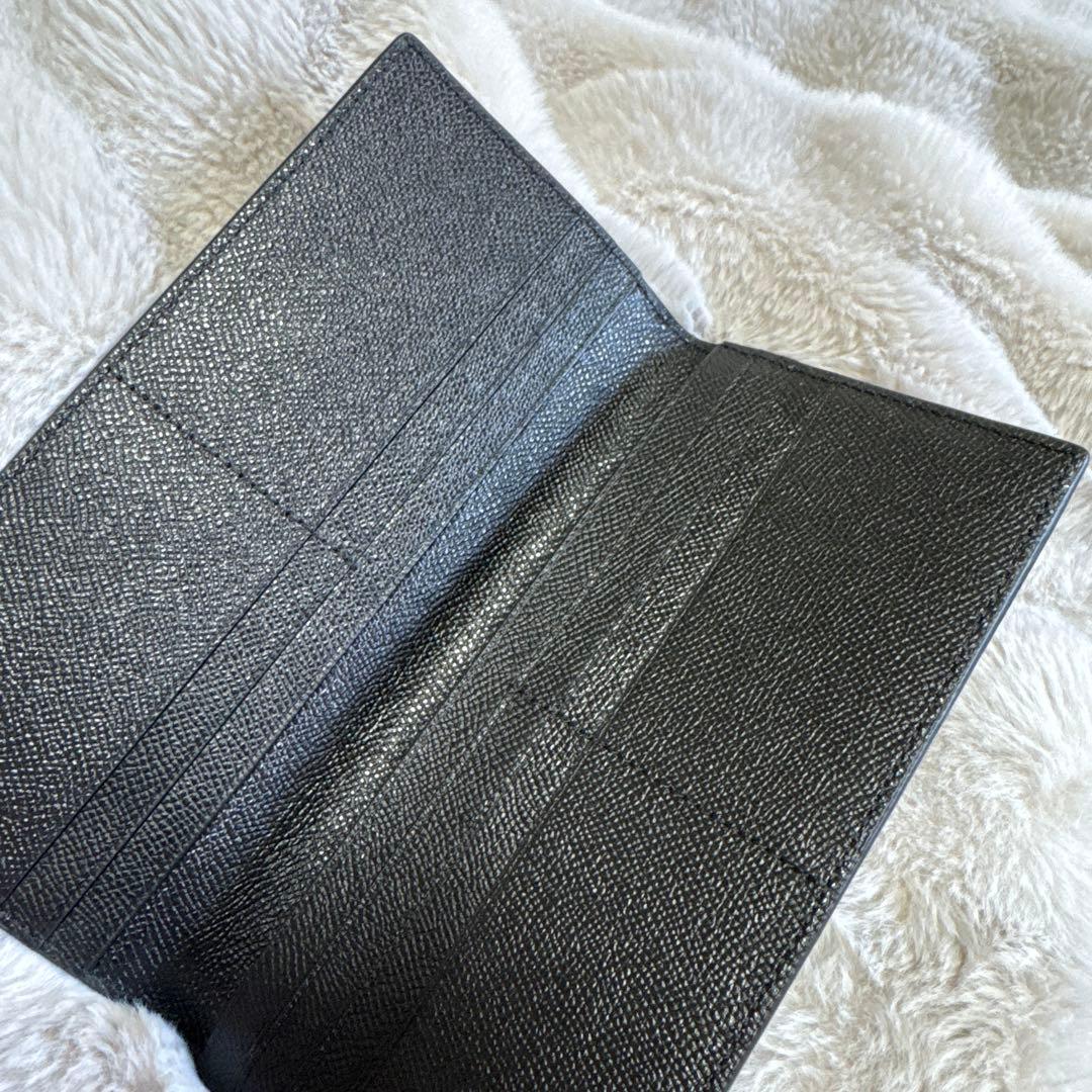 【coach】黒レザー長財布 複数カードスロット付き