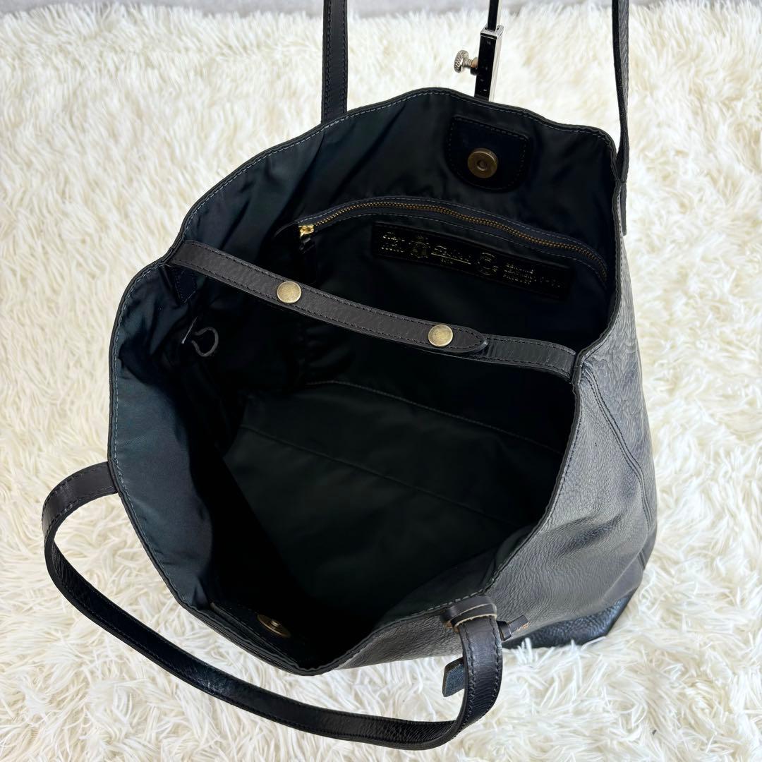 フェリージ　15-50 トートバッグ　オールレザー　シボ革　ロゴ型押