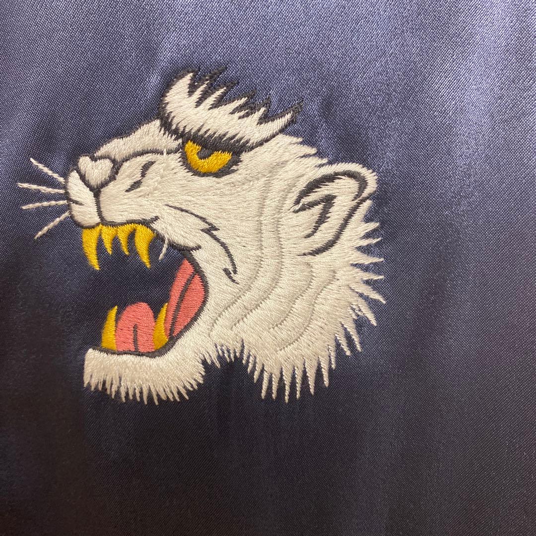 HYSTERIC GLAMOUR スカジャン XL ネイビー×ホワイト