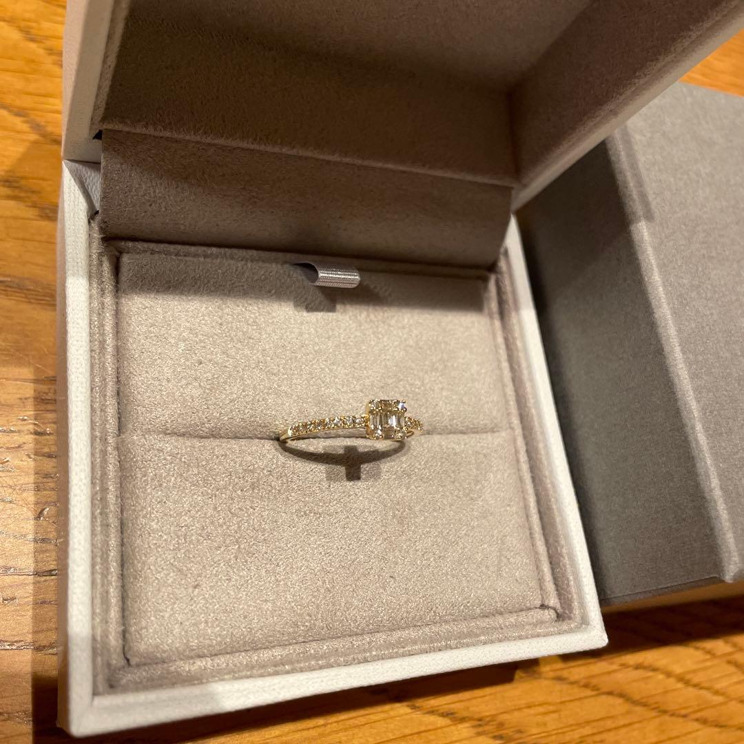 値下美品☆BELLESIORA ベルシオラ K18YGダイヤモンドリング 11号