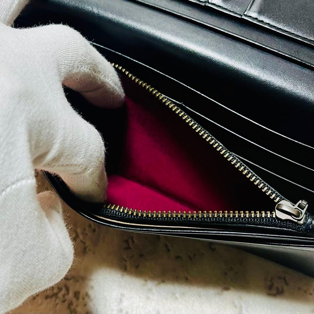 良品 ポールスミス コードバン 長財布 ロングウォレット 馬革 9374