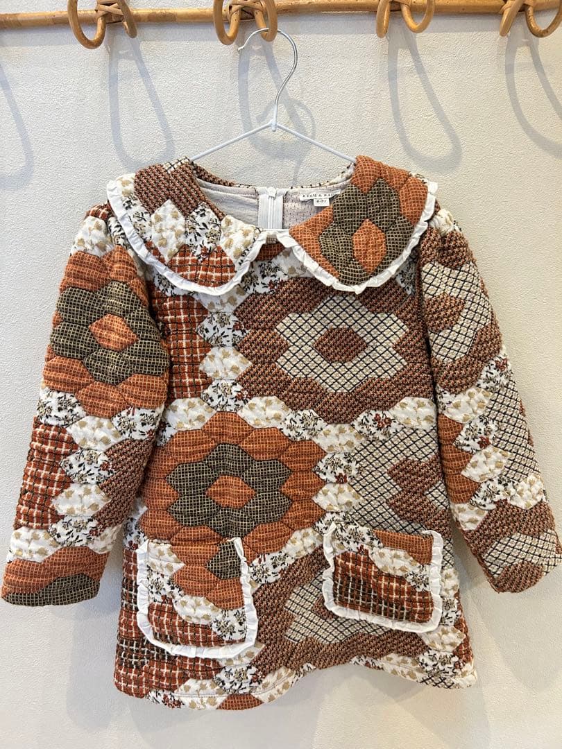 FISH & KIDS パッチワークワンピース