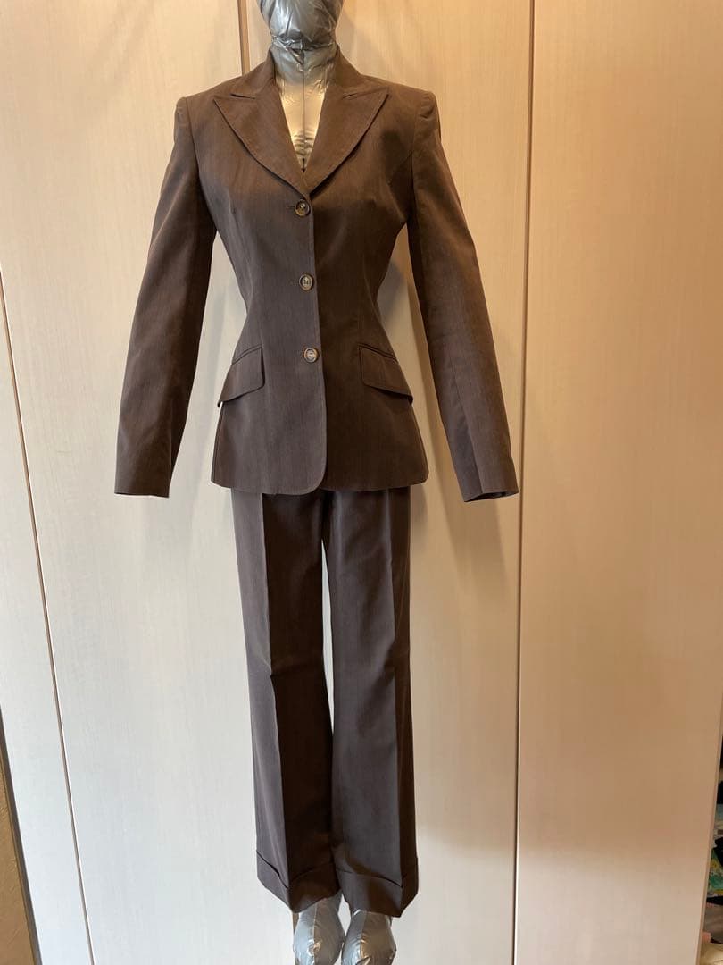 【MK】ドルチェ＆ガッパーナ　グレー　パンツスーツ　サイズ38（M）