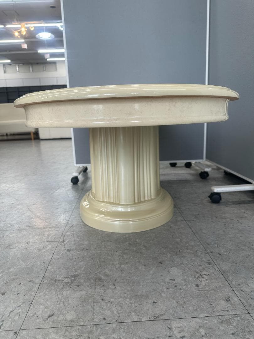 サルタレッリ　センターテーブル　フローレンス　ロココ調　大理石風　アイボリー