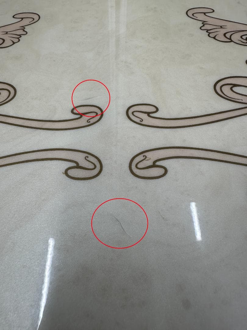 サルタレッリ　センターテーブル　フローレンス　ロココ調　大理石風　アイボリー