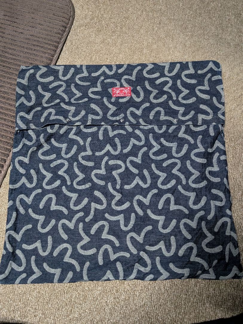 EVISU エヴィス　カモメ柄　デニムクッションカバー