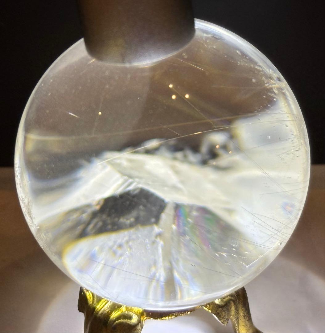 激レア⭐︎ クォーツインルチルクォーツ スフィア 丸玉 約4cm 水晶 天然石