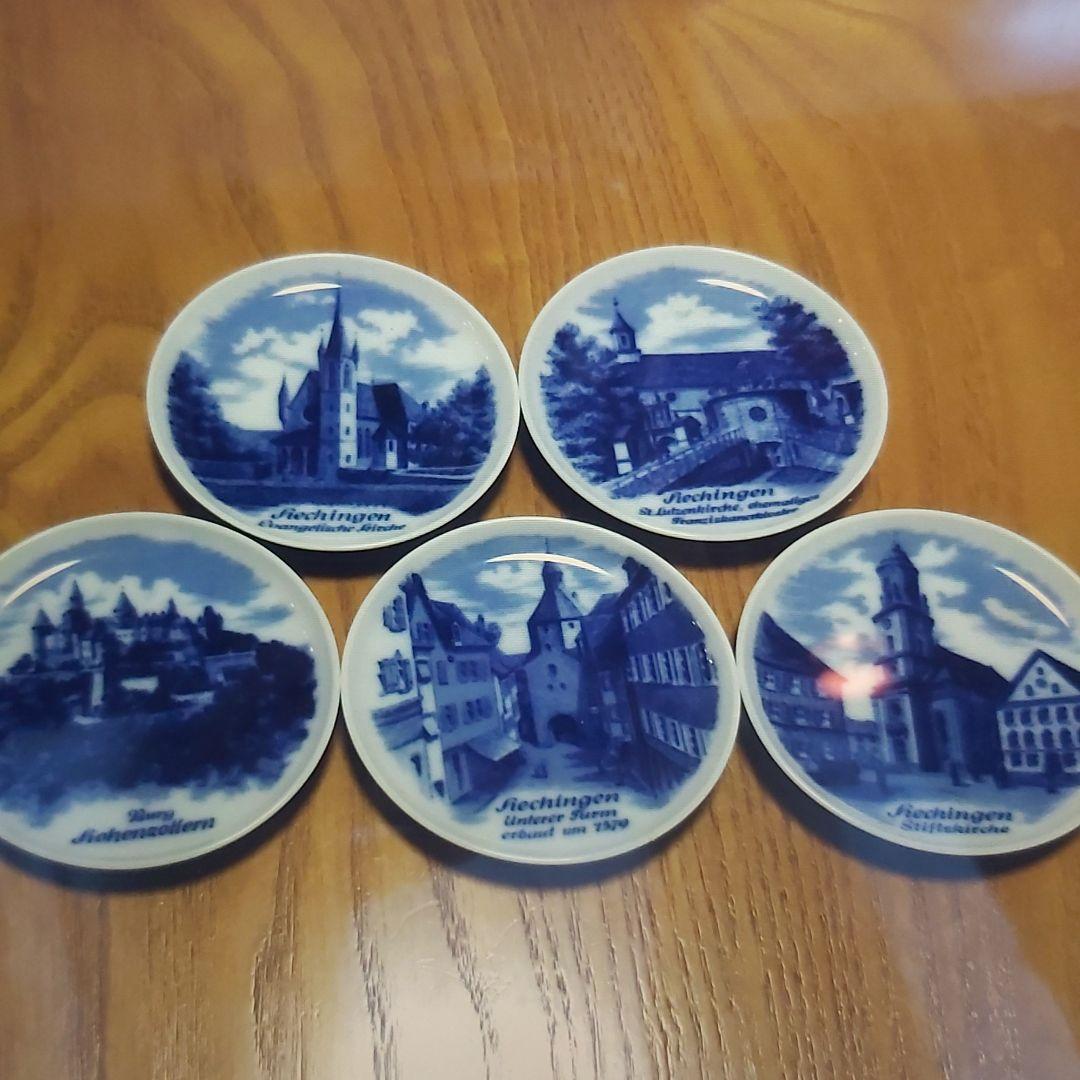 ドイツ カイザー Kaiser 絵皿 プレート 城 ドイツ製 レア品 5枚組
