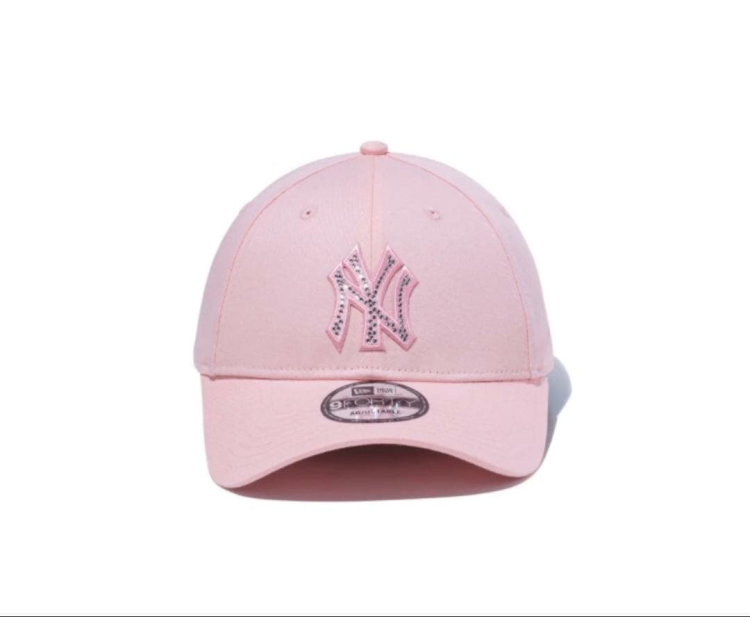 送料込み　NEW ERA 9FORTY Rhinestone ピンクレモネード