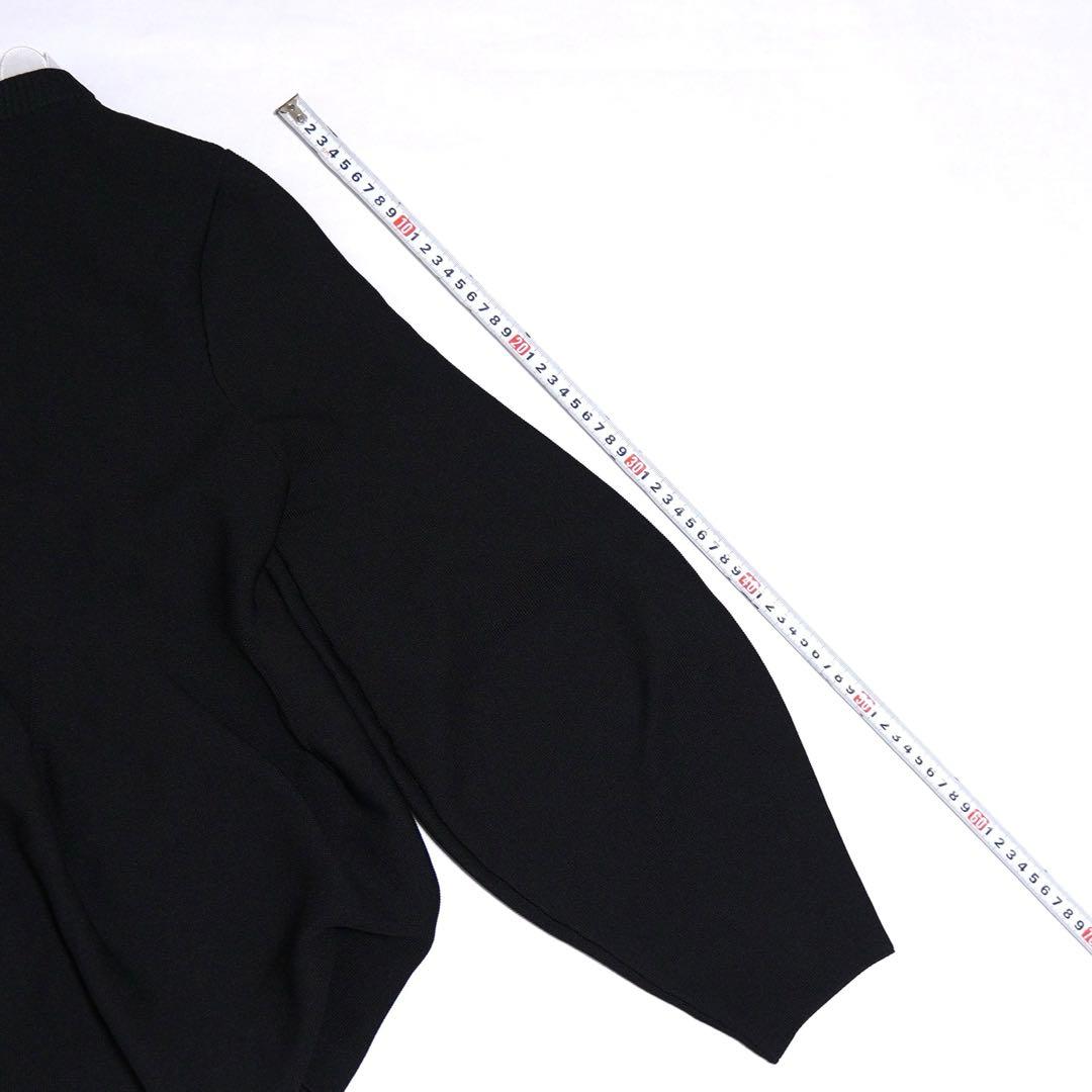 ella selectshop プルオーバー　スカラップニット襟付き　ブラック