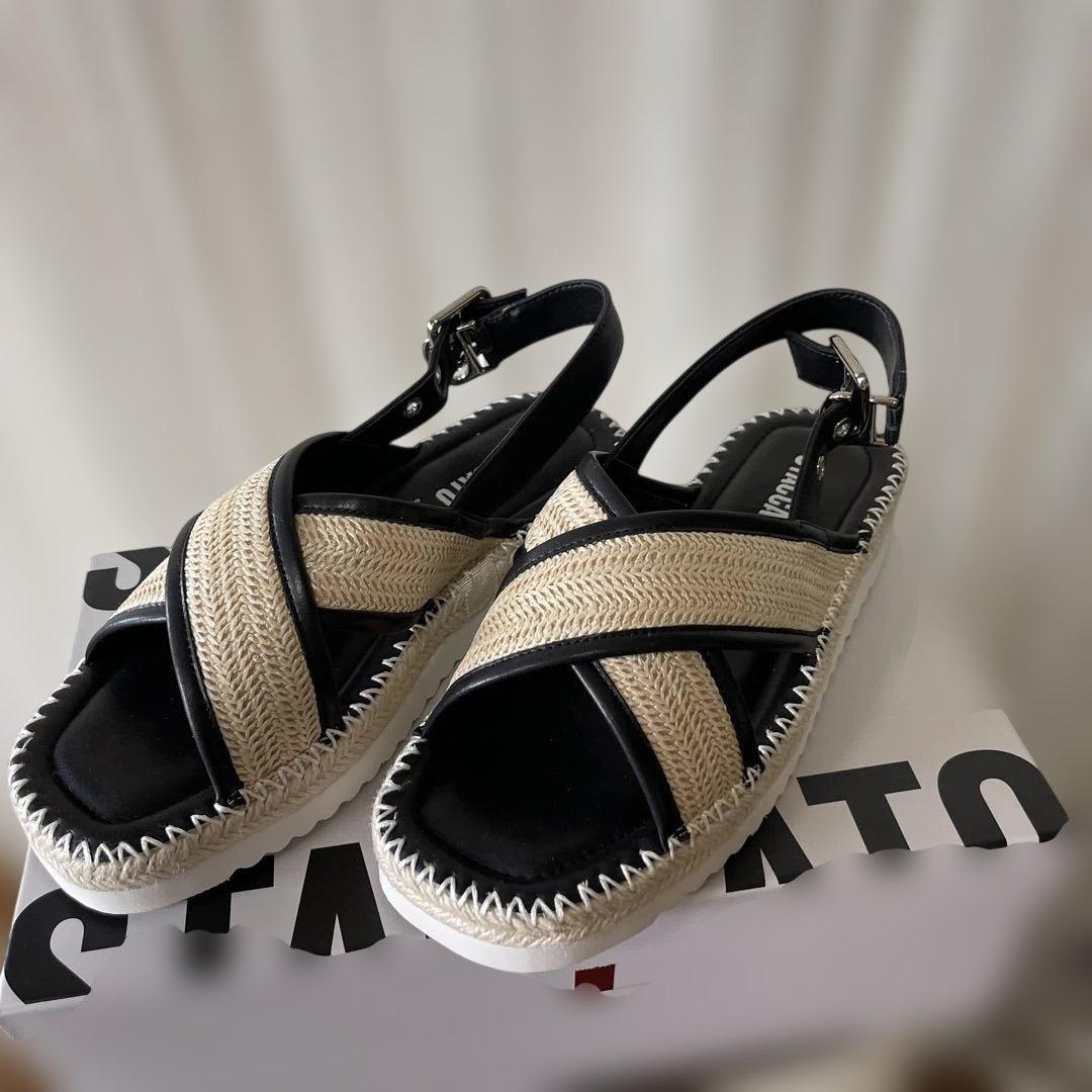 【新品】STACCATO サンダルバックベルト有23.5