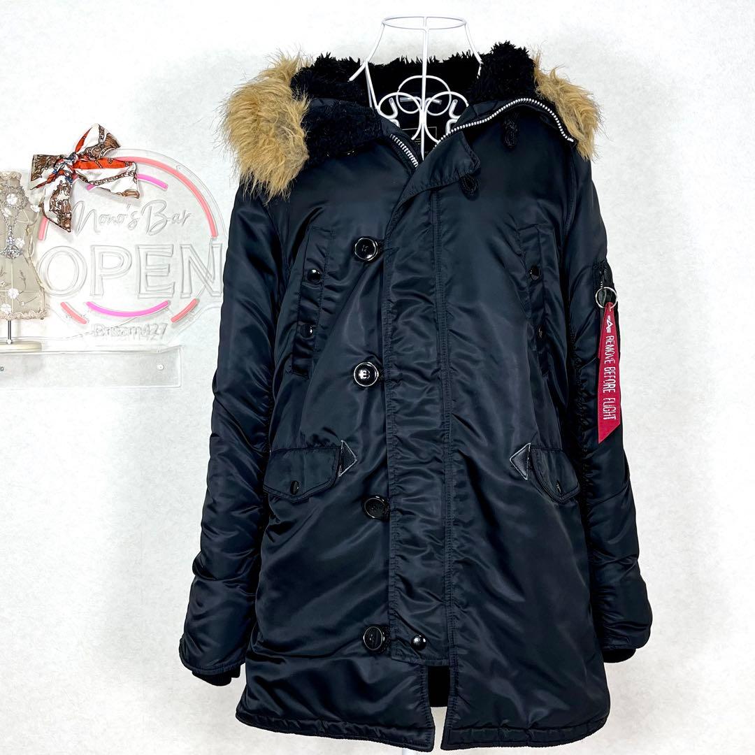 【美品】 ALPHA INDUSTRIES N-3B フライトジャケット L