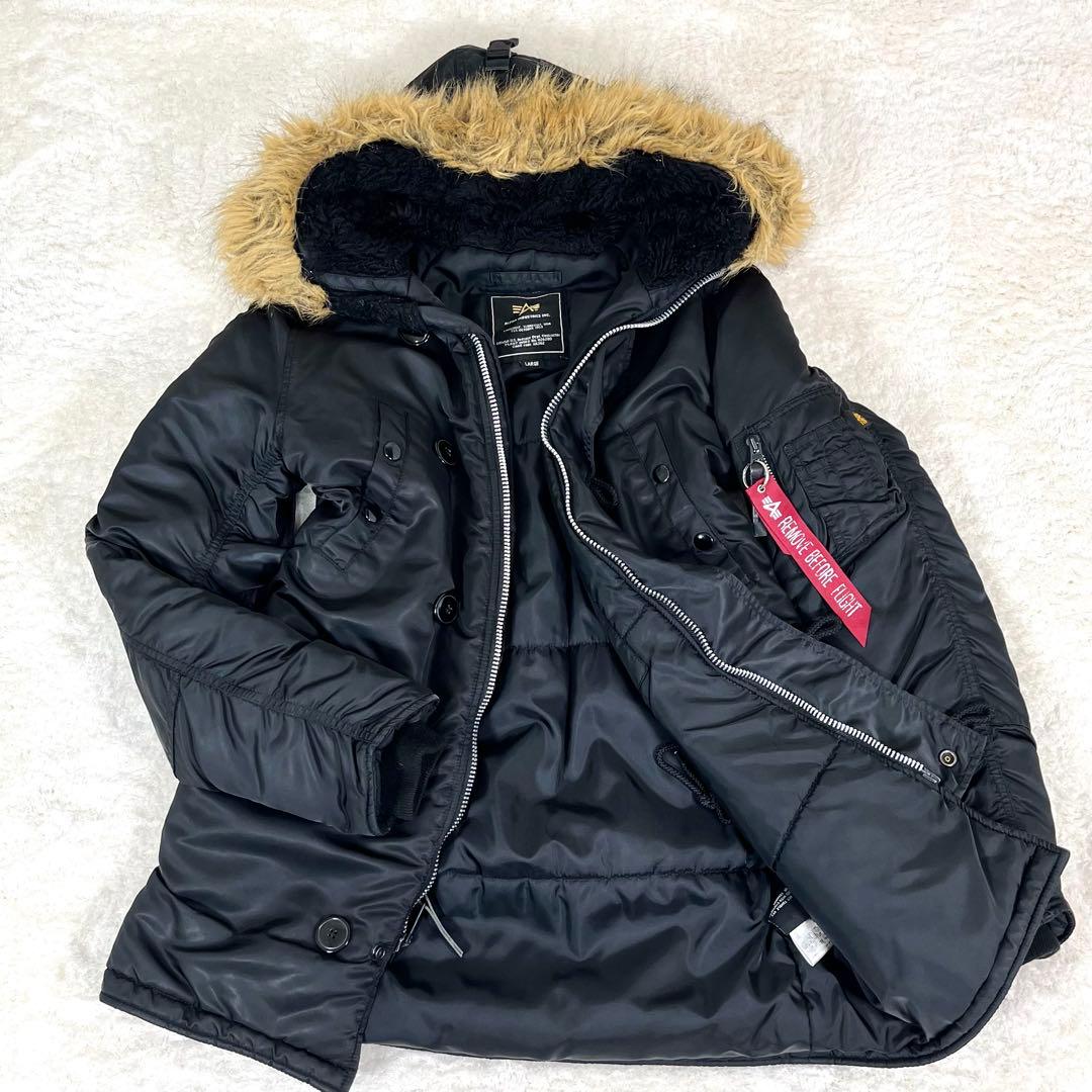 【美品】 ALPHA INDUSTRIES N-3B フライトジャケット L