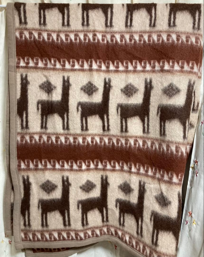 京都西川 アルパカ毛布 140x200cm　ローズブランド　ブランケット