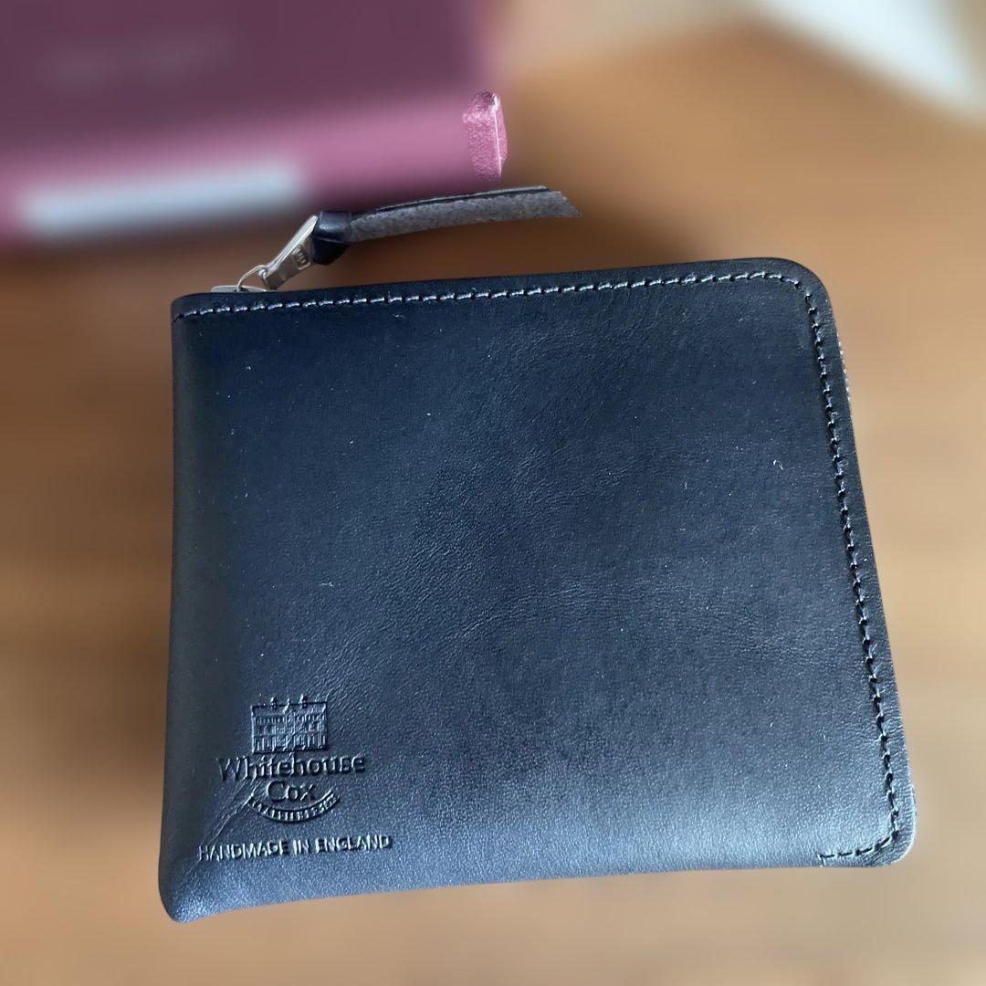 新品 紺 ホワイトハウスコックス 財布 マルチ ウォレット パース PURSE